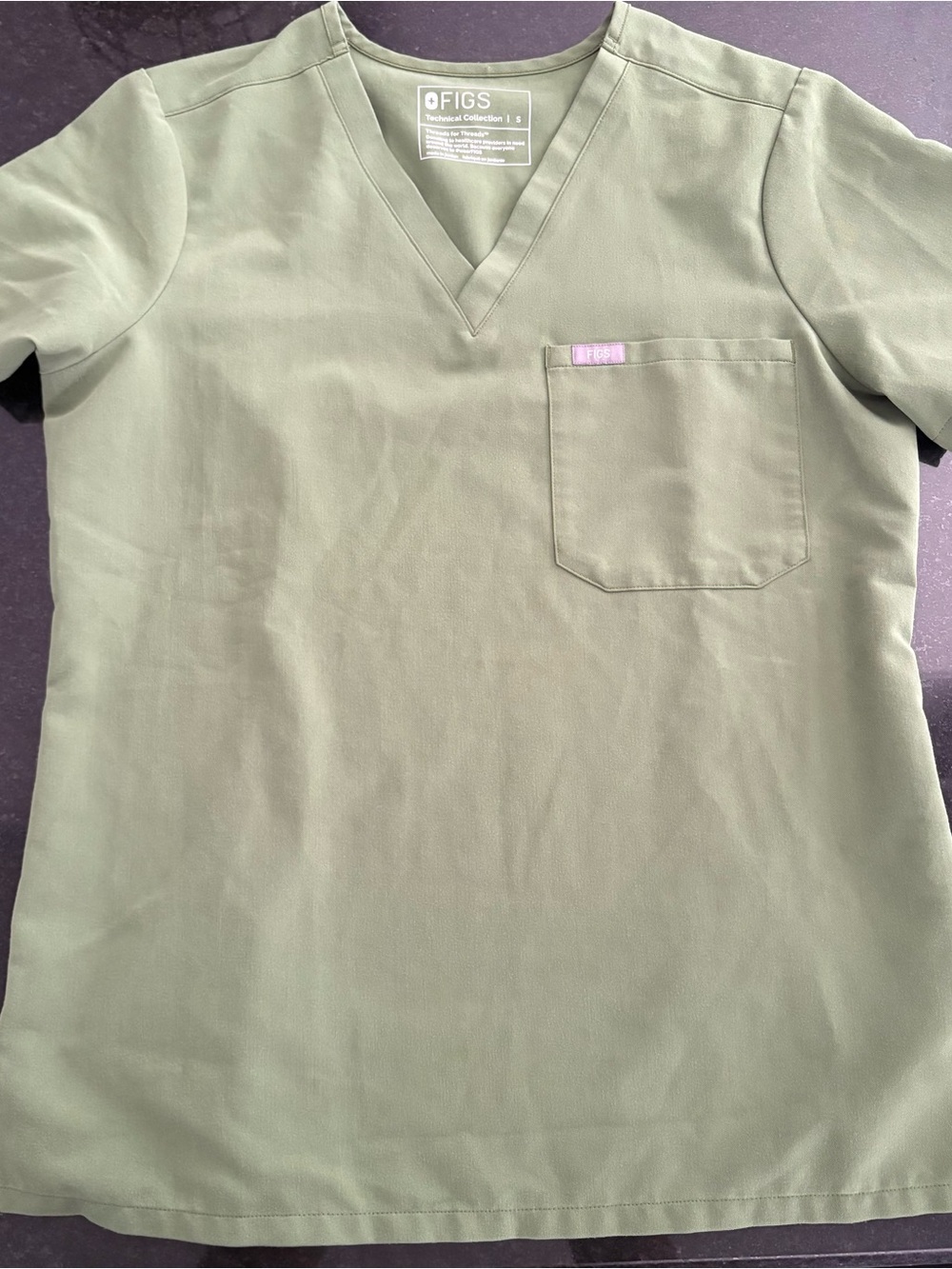Figs V Neck Scrub Top
